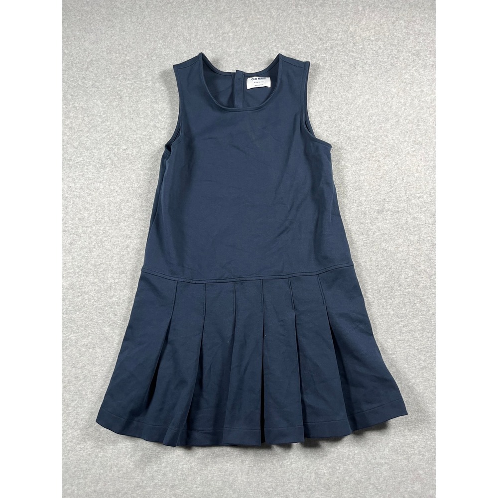 Old Navy Tenniscore Dress Girls XL 14-16 Plus Blue Pleated Preppy Old Money